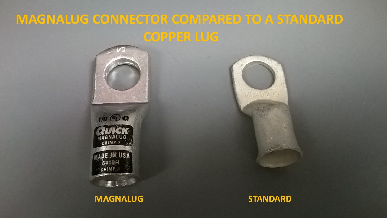 Battery ends magnalug compared to standard lug